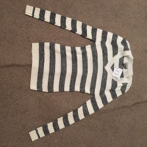 White&Grey stripes sweater